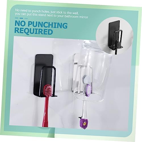BEBEMOKO 2Pc Wall-Mounted Toothbrush Holder Set