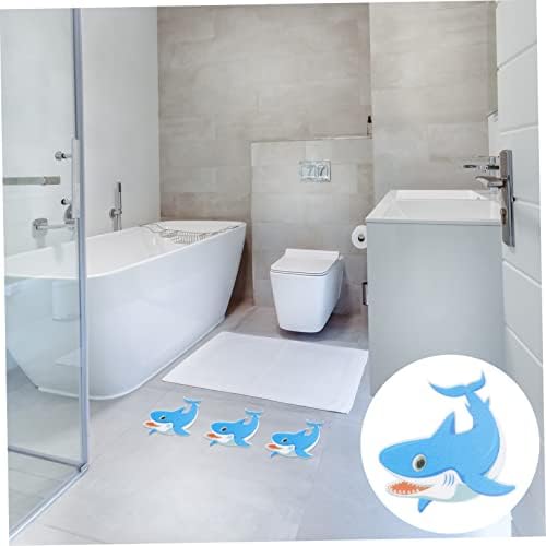 HAKIDZEL 5Pcs Shark Shape Non-Slip Adhesive Bathroom Decals