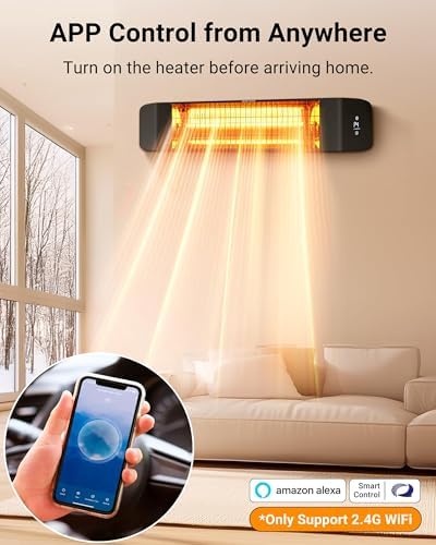 Pasapair Smart Electric Patio Heater with APP Control 1