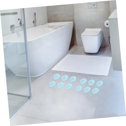 Ciieeo 12pcs Shell Design Non-Slip Bath Stickers