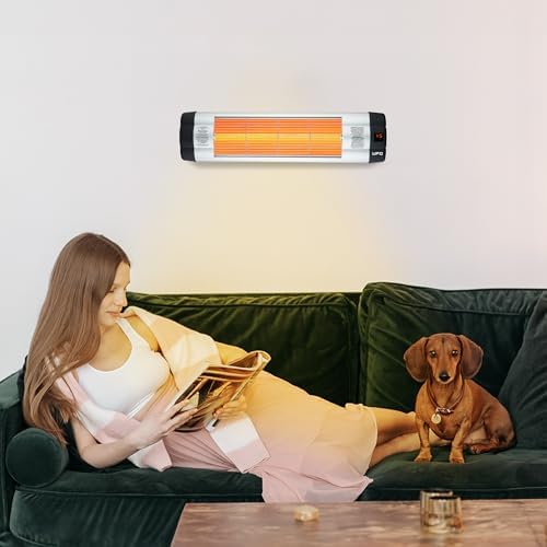 UFO UK-15 1500W Wall Mount Infrared Heater with Remote