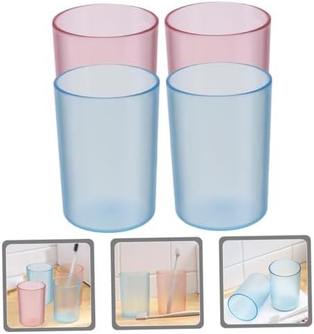 Holibanna 4pcs Toothbrush Cups Set for Bathroom