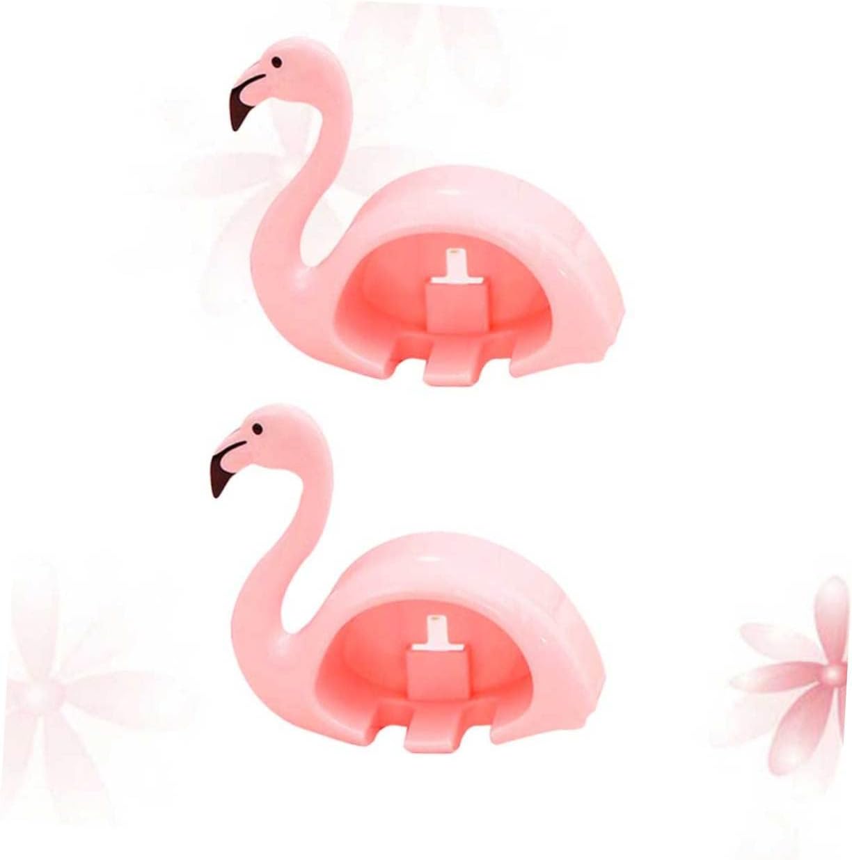 Cute Pink Flamingo Toothbrush Holder Suction Cup Wall Mount