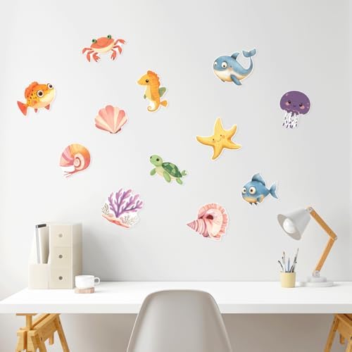 ERAZUI 12 Pcs Funny Bathtub Non Slip Decals 1