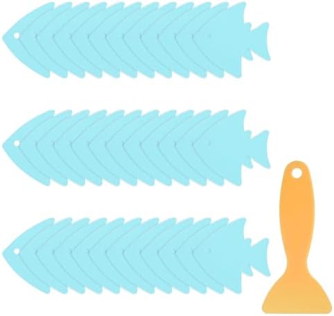 HARFINGTON 36pcs Non-Slip Fish Stickers for Bathtub and More