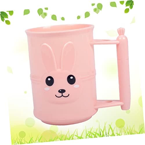 Veemoon Rabbit Toothbrush Cup Holder Tumbler for Kids