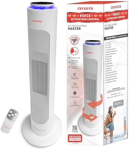Aiwa Smart Space Heater with Voice Control and Safety Features 1