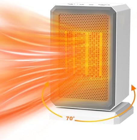 Benguoo 1000W Quiet Mini Space Heater with 3 Modes and Timer