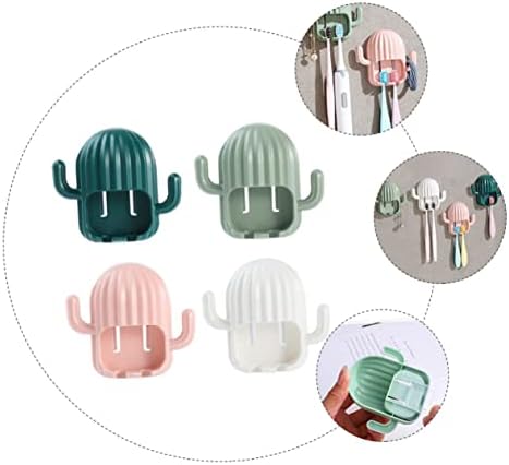 PRETYZOOM Cactus Toothbrush Holder Wall Mount