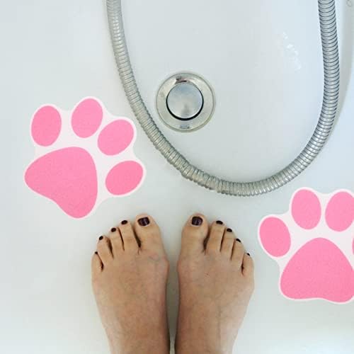 PRETYZOOM Dog Paw Non-Slip Bath Stickers 10pcs