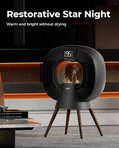 GaRcan Space Heater Humidifier Combo with Night Light