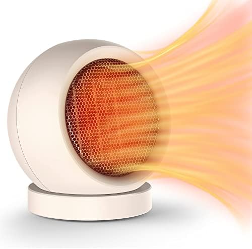 Portable Desk Heater 600W Safe Quiet for Home Office