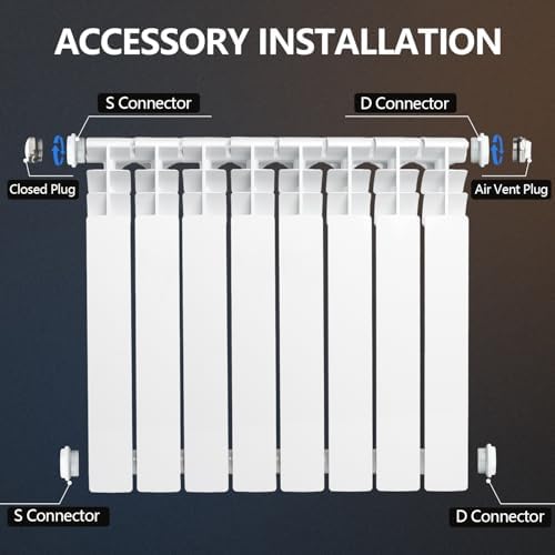 Q-Hillstar 8-Panel Quiet Energy Saving Radiator