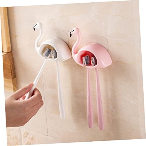 FONDOTIN 2pcs Wall Mounted Toothbrush Holders