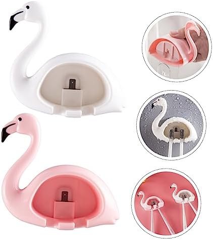 Veemoon Wall-Mounted Toothbrush Holder with Adhesive Base 1
