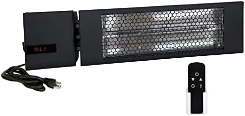 KING Electric Infrared Heater 1500W 24 with Remote 15A Plug