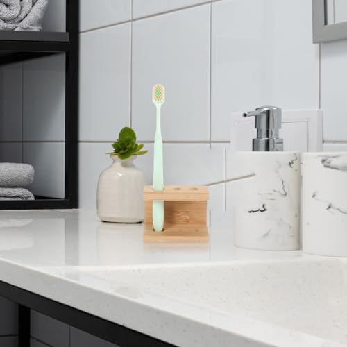 Alipis Bamboo Toothbrush Holder Pen Display Stand