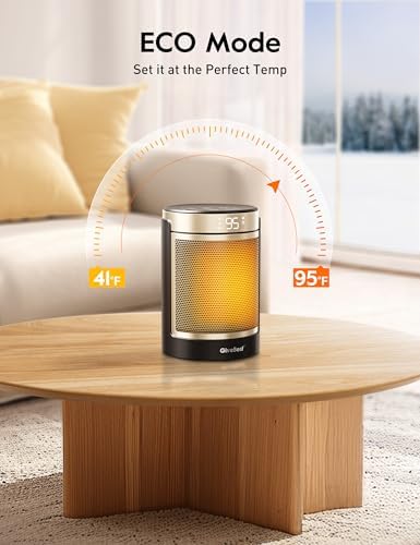 GiveBest 1500W Electric Space Heater with 80 Oscillation