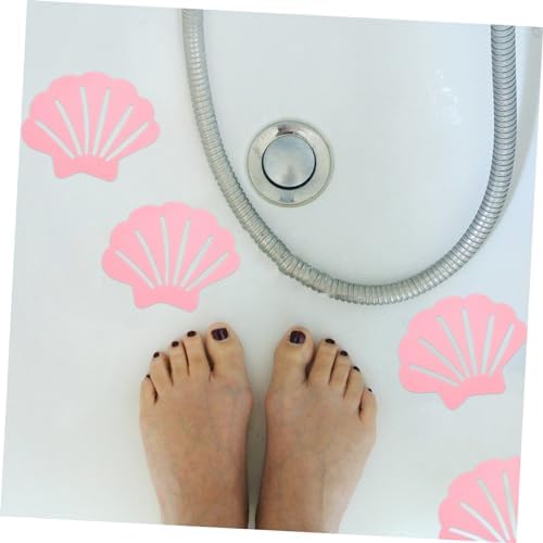 12pcs Shell Shaped Anti-Slip Tub Stickers for Bathroom Safety