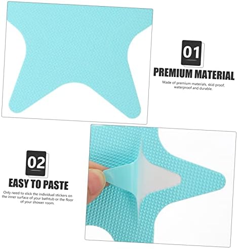 Yardenfun 20Pcs Non Slip Bathroom Stickers with Star Design