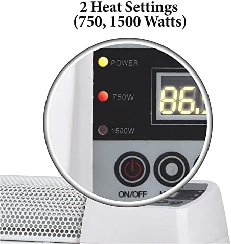 Optimus 30 Baseboard Convection Heater with Digital Display and Thermostat