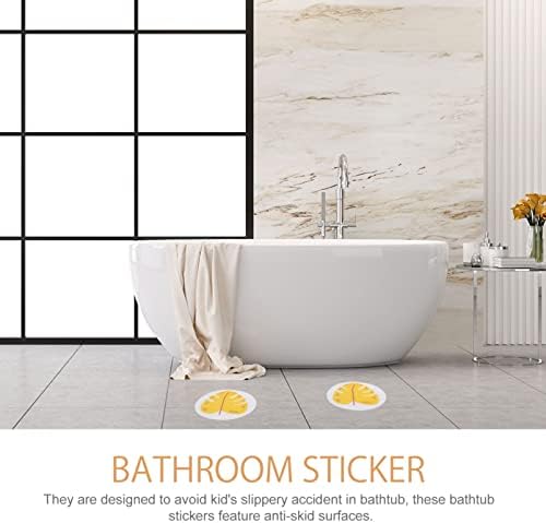 Zerodeko Anti Slip Bathtub Stickers 1 Set Leaf Shape