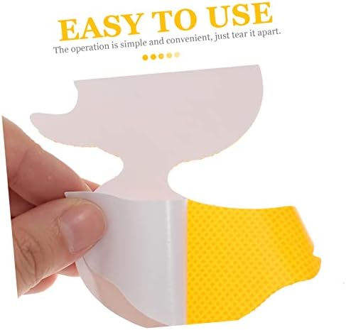 Hohopeti 12pcs Yellow Bath Stickers Non-Slip Safety Decor