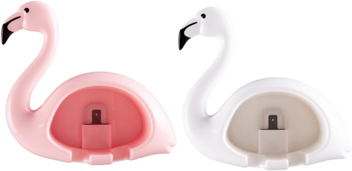 ABOOFAN 2Pcs Cartoon Suction Cup Toothbrush Holder