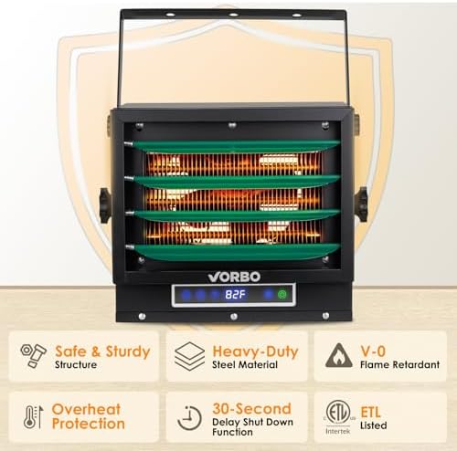 VORBO 7500W Electric Garage Heater with Remote 1
