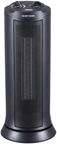 Lorell 17-Inch Ceramic Tower Heater Black