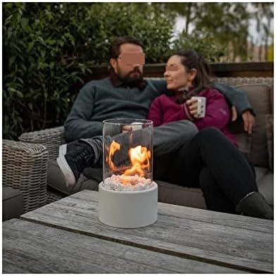 BABETRUE Decorative Glass Space Heater with Bioethanol Flame