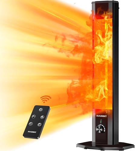 Haimmy 42in Infrared Heater with Remote and 9 Heat Levels