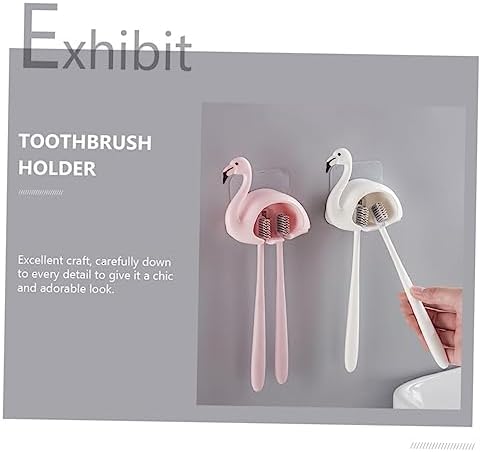 ABOOFAN 2Pcs Cartoon Suction Cup Toothbrush Holder