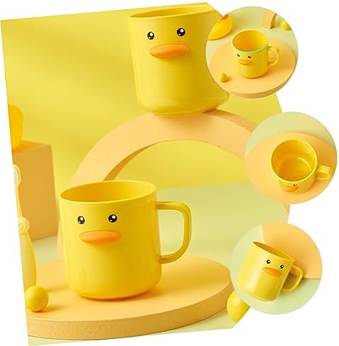 PRETYZOOM 350ml Toothbrush Holder Reusable Bath Mug