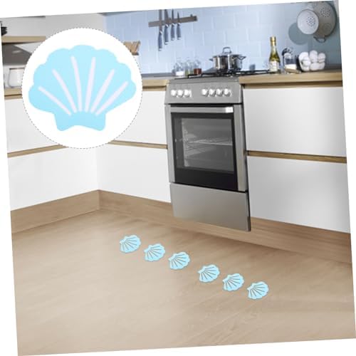 BEBEMOKO 12pcs Shell Anti-Slip Shower Stickers