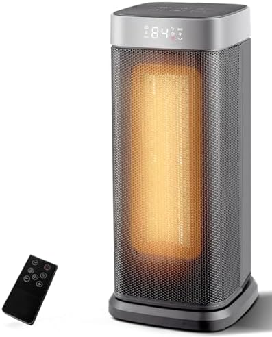Sunnote 1500W Electric Space Heater with 80 Oscillating and 5 Modes