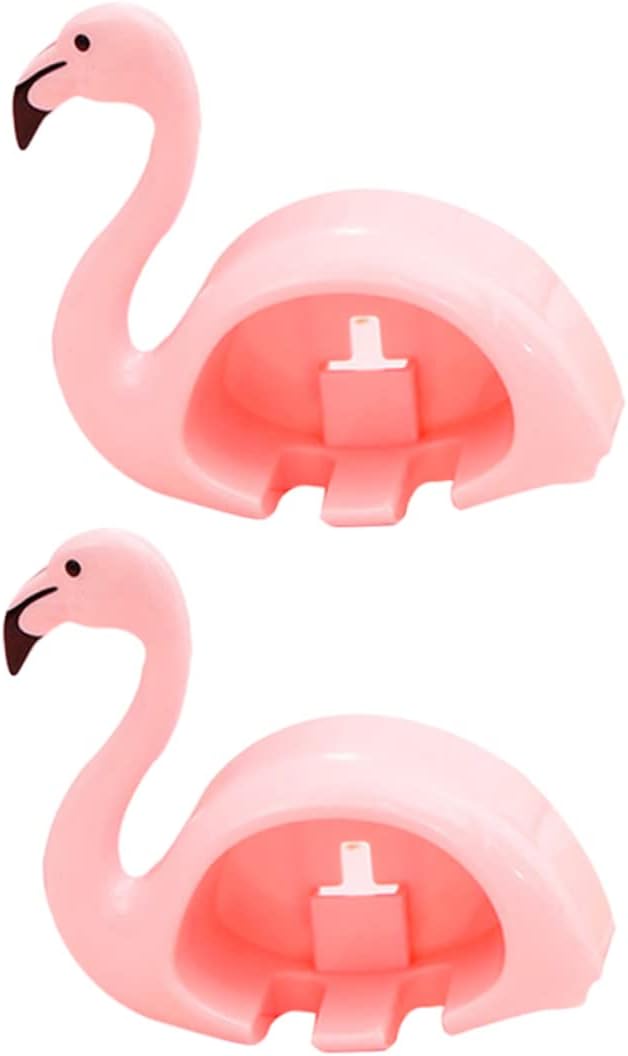 BEBEMOKO 2pcs Flamingo Toothbrush Holder