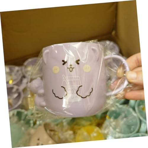 VALICLUD Cartoon Toothbrush Cup with Handle