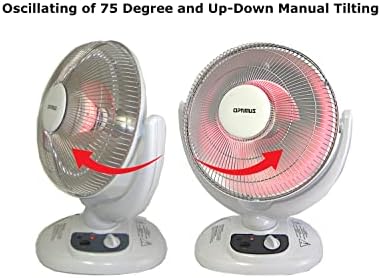 Optimus 14 Inch Oscillation Dish Heater 1