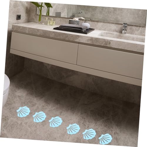 SHOWERORO 12pcs Bathtub Decor Non-Slip Stickers Shell Design