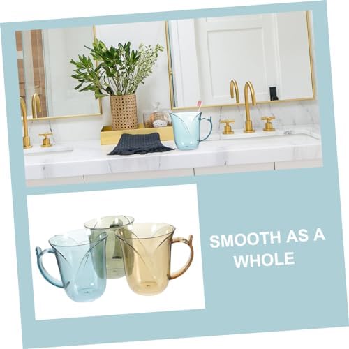 HOOTNEE Mouthwash Cup with Handle for Toothbrush Holder