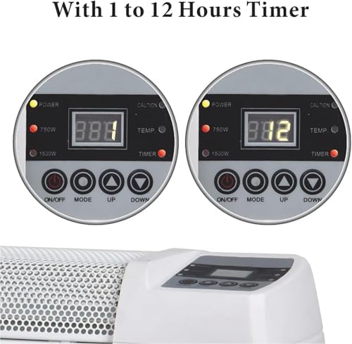 Orixforce 30-Inch Baseboard Convection Heater with Digital Thermostat