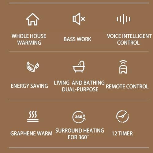GAMAK 220V Electric Heater with Timer and Remote Control
