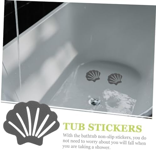 LIFKOME 30pcs Shell Shape Non-Slip Bathroom Stickers