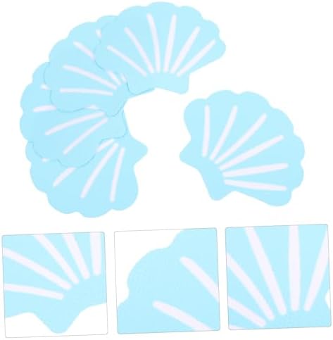 FOYTOKI 12Pcs Shell Shaped Non-Slip Shower Stickers