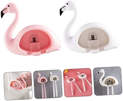 FONDOTIN 2pcs Wall Mounted Toothbrush Holders
