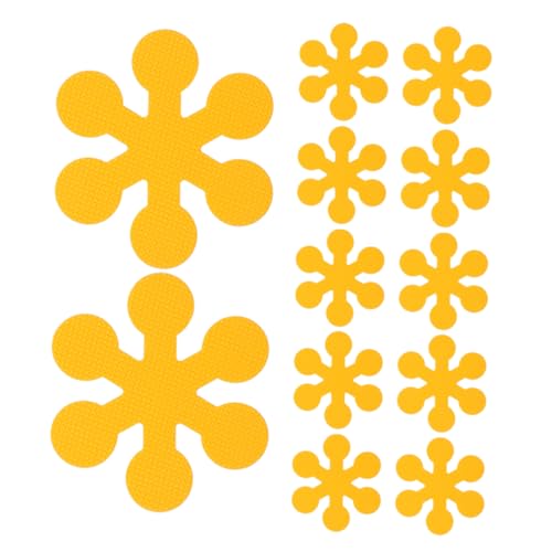 12pcs Snowflake Flower Bathtub Stickers