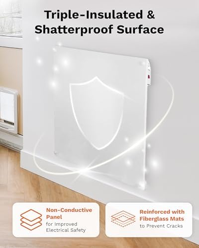 Amaze Heaters Solo Smart 400W Wall Mount Panel Heater