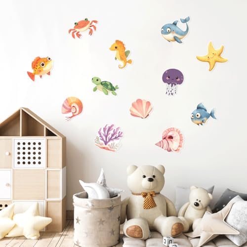 ERAZUI 12 Pcs Funny Bathtub Non Slip Decals 1