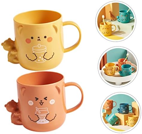 2Pcs Cute Cartoon Mouthwash Cups